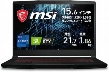 MSIゲーミングノートPC GF63