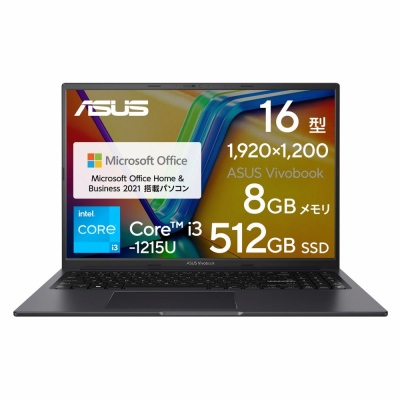ASUS(エイスース) ノートパソコン VivoBook 16X Microsoft Office Home and Business 2021付き