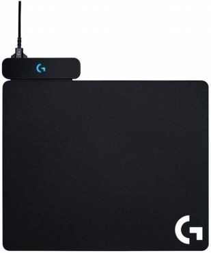 Logicool G ゲーミングマウスパット POWERPLAY 無線充電対応 G502WL/G-PPD-002WLr/G903h/G703h/ ハード&クロス 2種類のマウスパット同梱 G-PMP-001