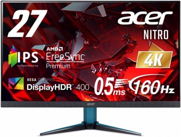 Acer 27型ゲーミングモニターNitro V3 VG272K(VG272KV3bmiipx) / 4K / 160Hz