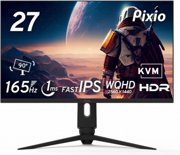 Pixio PX277 PRO モニター 27インチ 165hz (144hz HDMI)