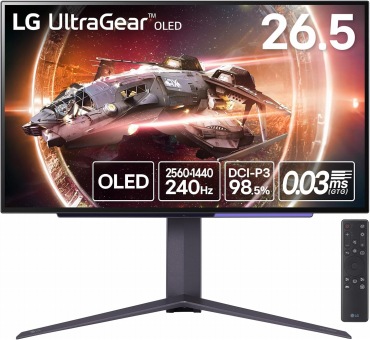 LG ゲーミングモニター LG UltraGear™ OLED 26.5インチ / 美しい有機ELパネル