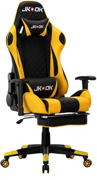 JKOOK ゲーミングチェア 通気性 PUレザー