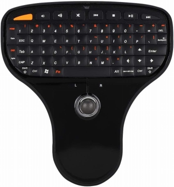 ワイヤレスキーボードQWERTY Keyboard 2-in-1トラックボールマルチメディア