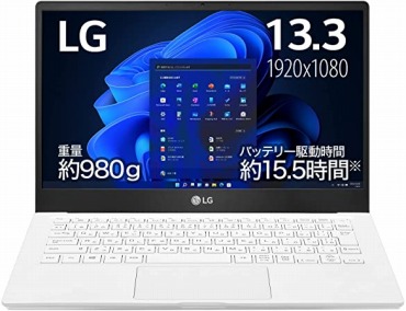 LG ノートパソコン gram 980g/AMD Ryzen 5/13.3インチ