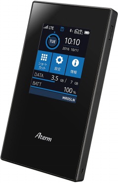 NECプラットフォームズ 自動SIM切り替え LTE モバイルルーター Aterm MR05LN