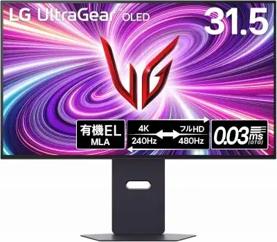 LG ゲーミングモニター UltraGear OLED 32GS95UV-B 31.5インチ 有機EL / Dual Mode