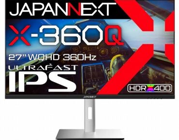 JAPANNEXT 27インチ X-360Q ULTRA FAST IPSパネル ゲーミングモニター